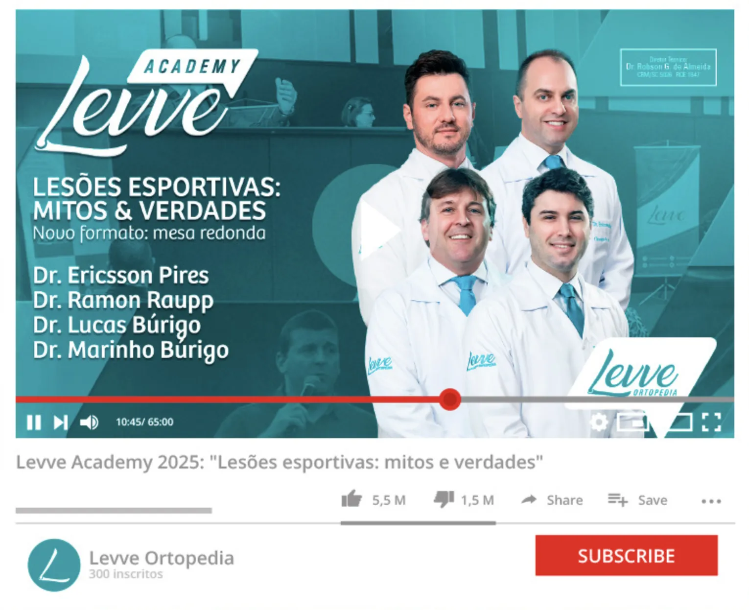 you tube levve academy aula lesoes esportivas mitos e verdades criciuma