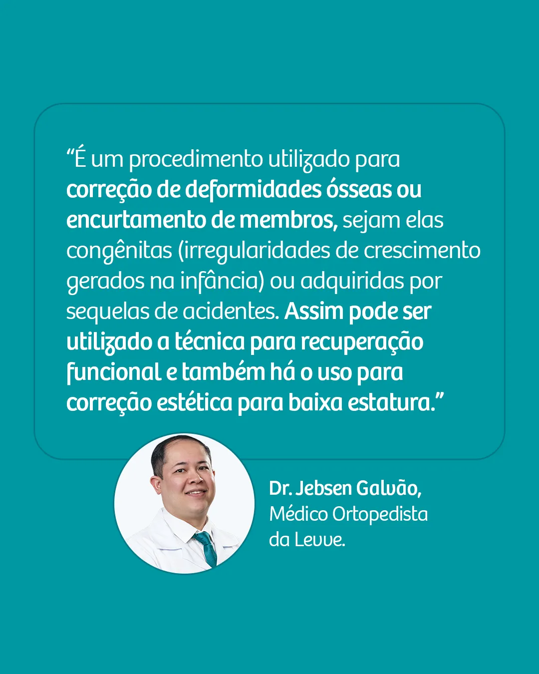 Alongamento ósseo: uma cirurgia estética ou funcional?