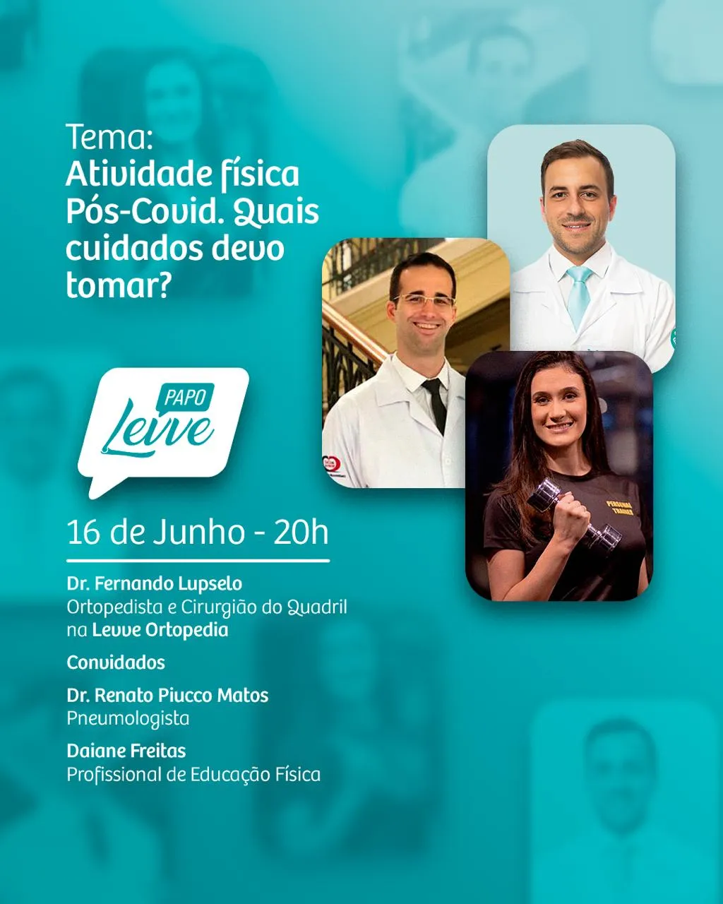 papo-levve-fernando-lupselo-renato-piucco-matos-daiane-freitas-atividade-fisica-pós-covid-levve-ortopedia-criciuma