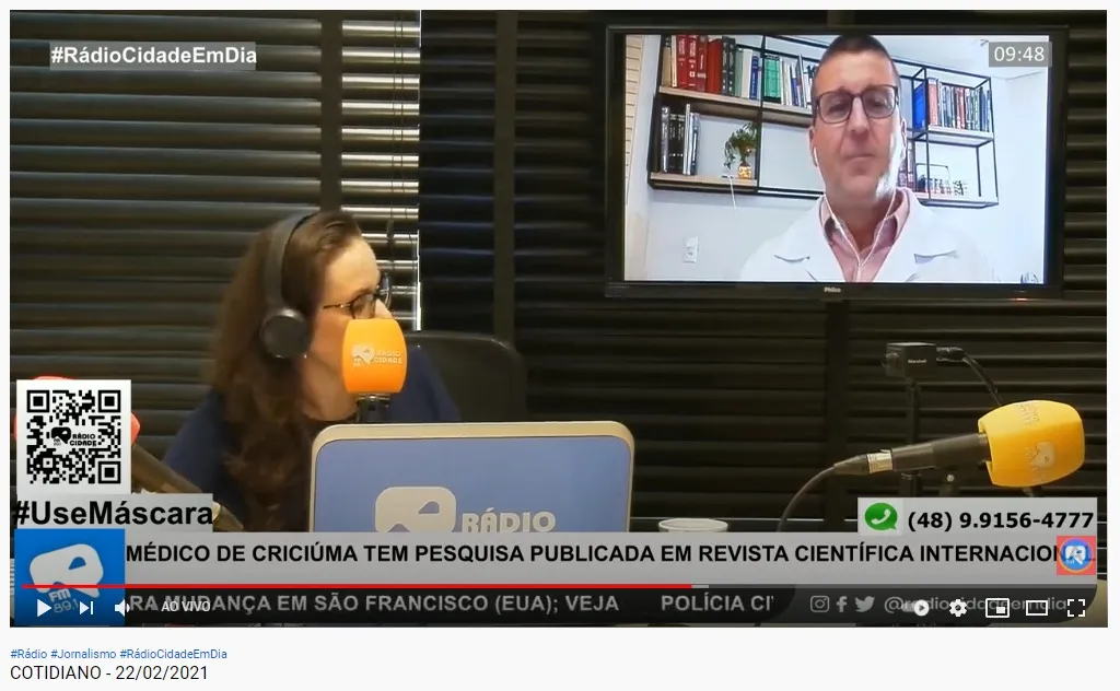 marinho burigo radio cidade em dia criciuma marinho burigo ortopedia osteoartrite artigo cientifico