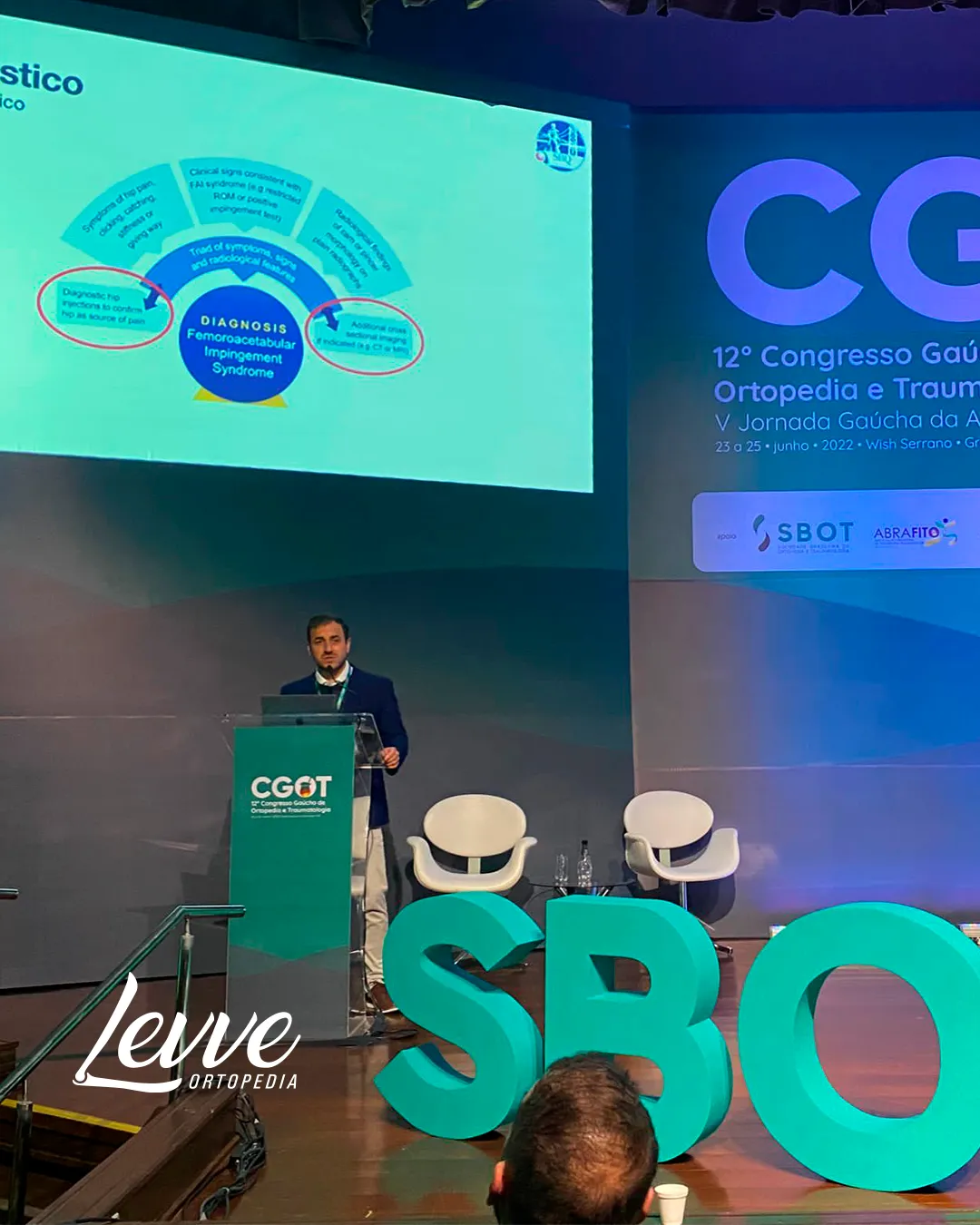 Dr. Fernando Lupselo ministra aula no Congresso Gaúcho de Ortopedia e Traumologia.