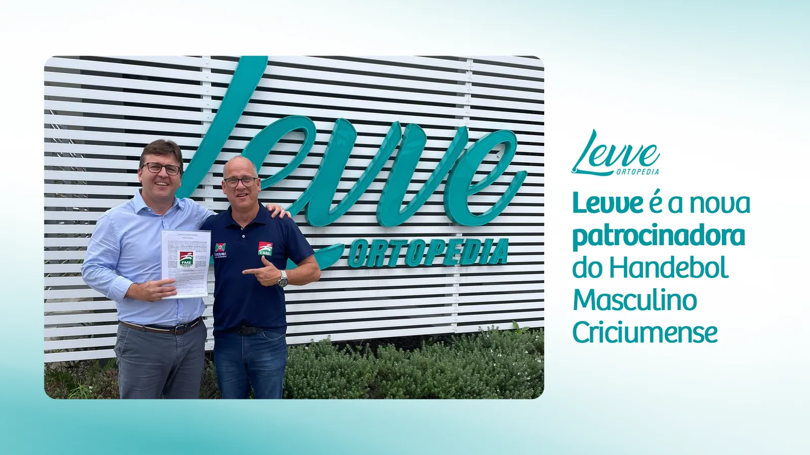 Levve é a nova patrocinadora do Handebol Masculino Criciumense