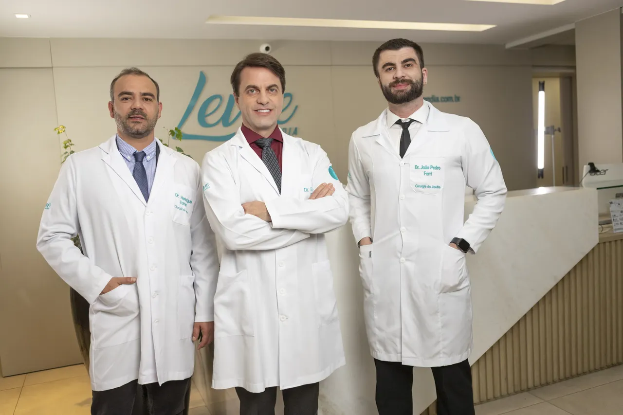 Equipe de cirurgia do joelho da Levve Ortopedia