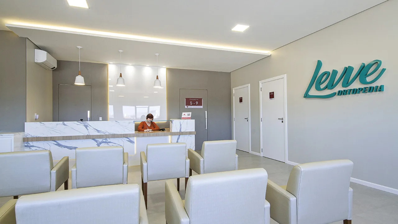 Interior da unidade da Levve Ortopedia em Araranguá